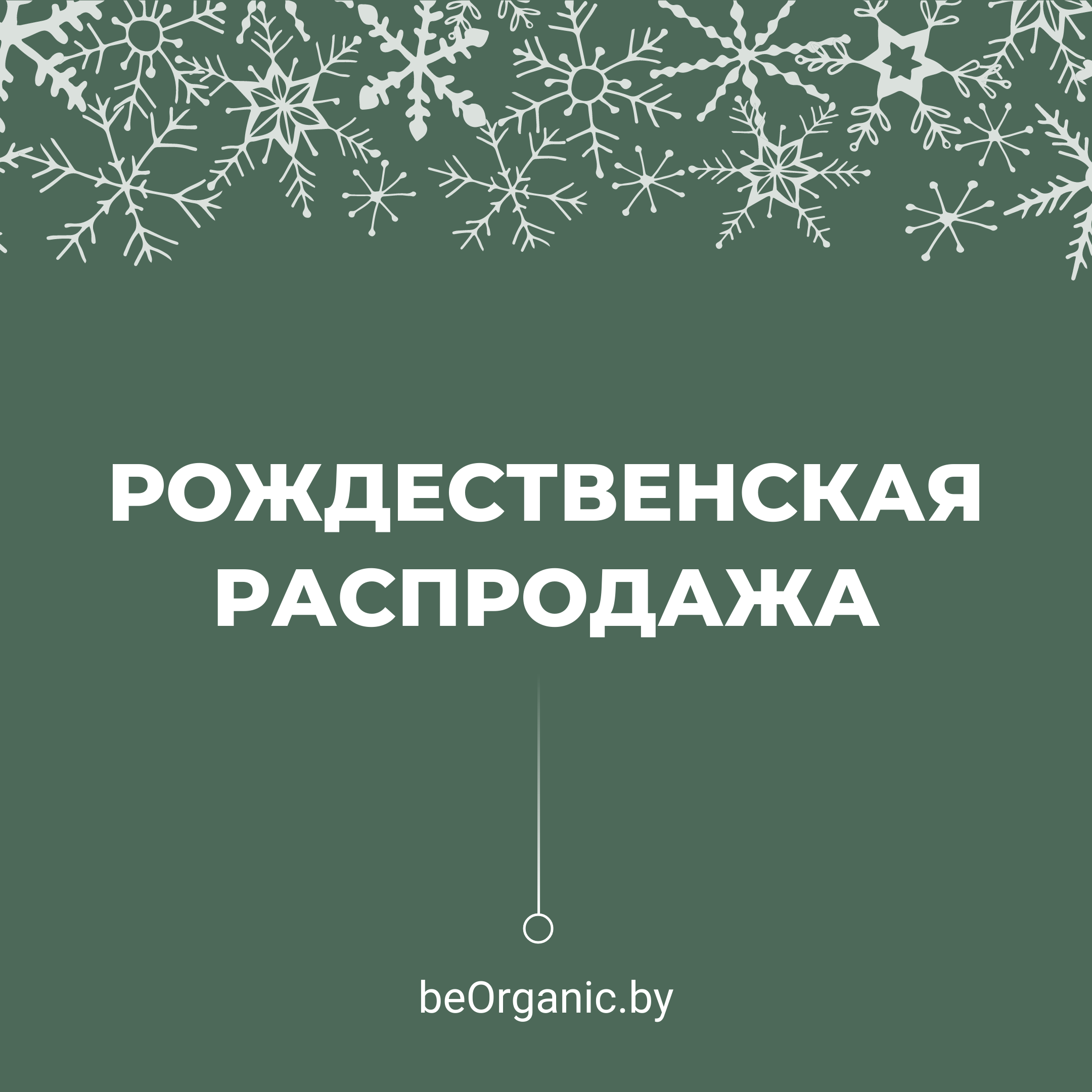 Рождественская распродажа в магазине beOrganic.by
